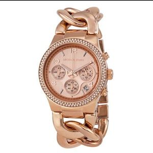 Michael Kors Runway rose gold watch!